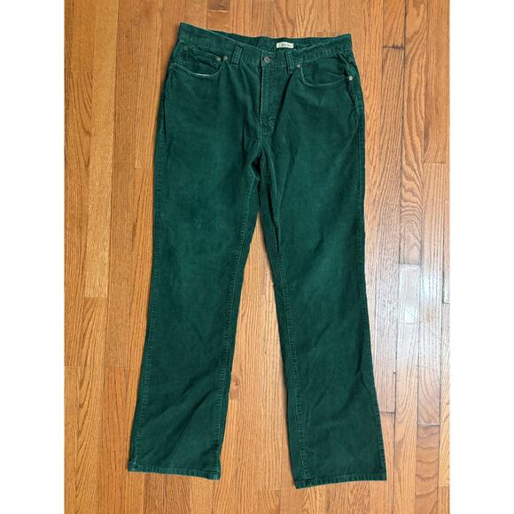 Polo Ralph Lauren Green Corduroy Pants Men’s Size 36x34 Bootcut Made in Macau - Picture 1 of 9